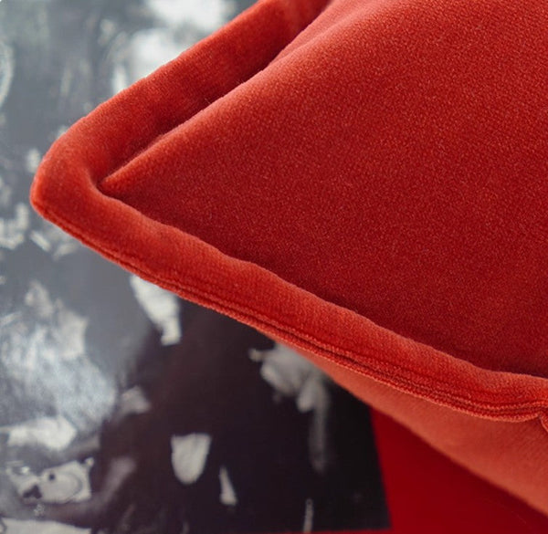 Decorative Pillow Covers, Large Modern Sofa Cushion, Modern Pillows for Couch, Red Decorative Throw Pillows for Living Room-Art Painting Canvas