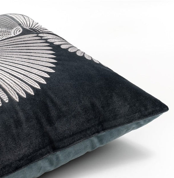 Abstract Feather Pattern Throw Pillows for Couch, Simple Modern Sofa Throw Pillows, Contemporary Throw Pillow for Living Room, Modern Square Pillows-Art Painting Canvas