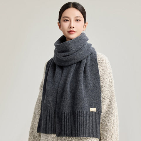 Casual Scarf for Women, Cold Weather Scarf, Fashion Designer Scarf, Red Winter Scarf, Modern Wool Scarf for Women, Soft Cashmere Scarf for Women-Art Painting Canvas