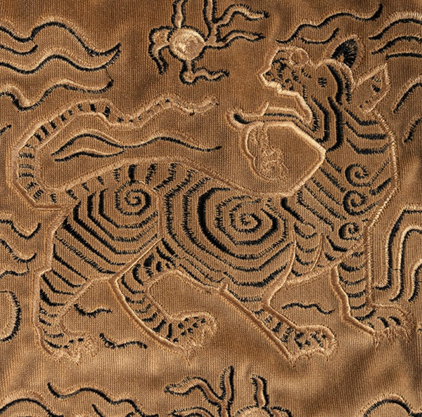 Contemporary Modern Sofa Pillows, Embroidery Tiger Pattern Pillows for Couch, Decorative Throw Pillows for Bedroom, Large Modern Sofa Pillow for Living Room-Art Painting Canvas