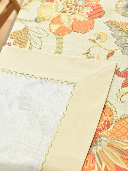 Extra Large Rectangle Tablecloth for Dining Room Table, Country Farmhouse Tablecloth, Square Tablecloth for Round Table, Rustic Table Covers for Kitchen-Art Painting Canvas