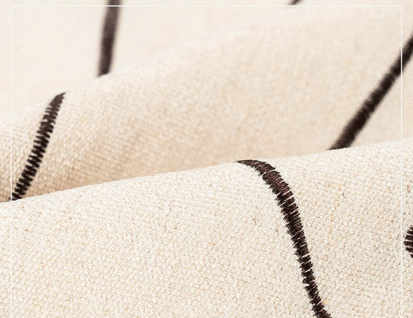 Geometric Square Modern Throw Pillows for Couch, Beige Decorative Throw Pillows, Large Contemporary Throw Pillow for Interior Design-Art Painting Canvas