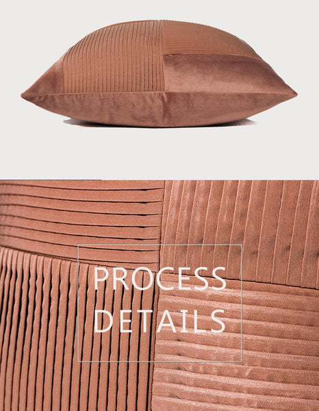 Large Modern Sofa Pillows, Decorative Modern Pillows for Couch, Brick Red Modern Pillows for Living Room, Contemporary Throw Pillows-Art Painting Canvas