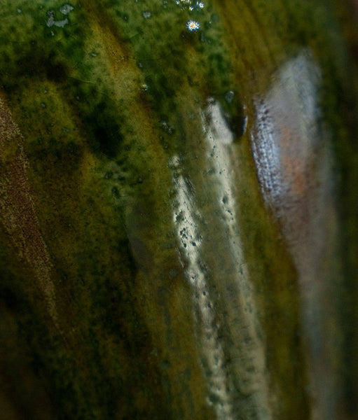 Porcelain Flower Vases, Ceramic Bouquet Vases, Green Flower Vases on Table, Dining Table Centerpiece, Handmade Water Holding Flower Vase-Art Painting Canvas