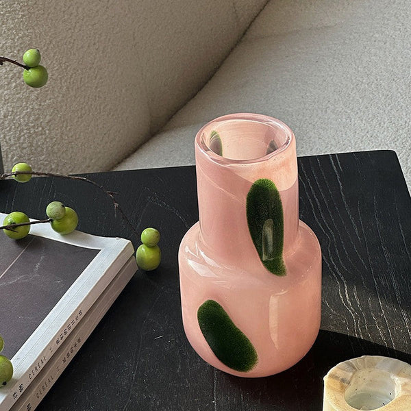 Handmade Glass Bud Vases, Flower Vases on Table, Vintage Small Glass Flower Vases, Water Holding Flower Vases-Art Painting Canvas