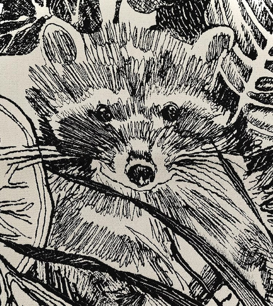 Animal Jungle Raccoon Decorative Throw Pillows for Bedroom, Large Throw Pillow for Interior Design, Contemporary Square Modern Throw Pillows for Couch-Art Painting Canvas