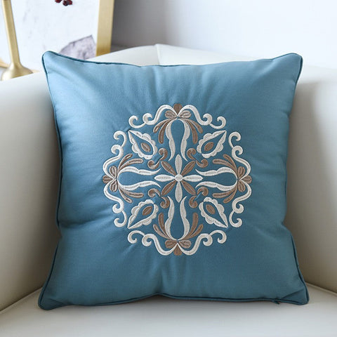 Flower Pattern Decorative Throw Pillows, Modern Sofa Pillows, Contemporary Throw Pillows, Large Decorative Pillows for Living Room-Art Painting Canvas