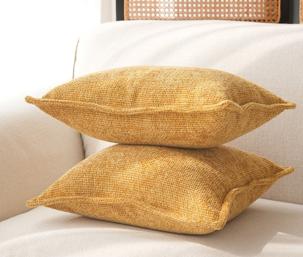 Modern Sofa Pillows, Simple Modern Pillows, Yellow Decorative Pillows for Couch, Modern Throw Pillows, Contemporary Throw Pillows-Art Painting Canvas