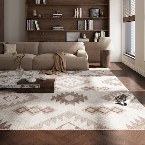 Large Modern Rugs for Living Room, Dining Room Geometric Modern Rugs, Bedroom Modern Rugs, Contemporary Modern Rugs under Coffee Table-Art Painting Canvas