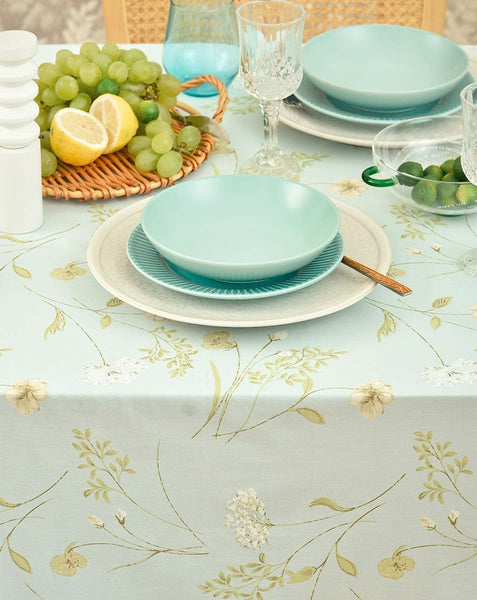 Farmhouse Table Cloth, Wedding Tablecloth, Large Rectangle Tablecloth for Dining Room Table, Rectangular Table Covers for Kitchen, Square Tablecloth for Coffee Table-Art Painting Canvas