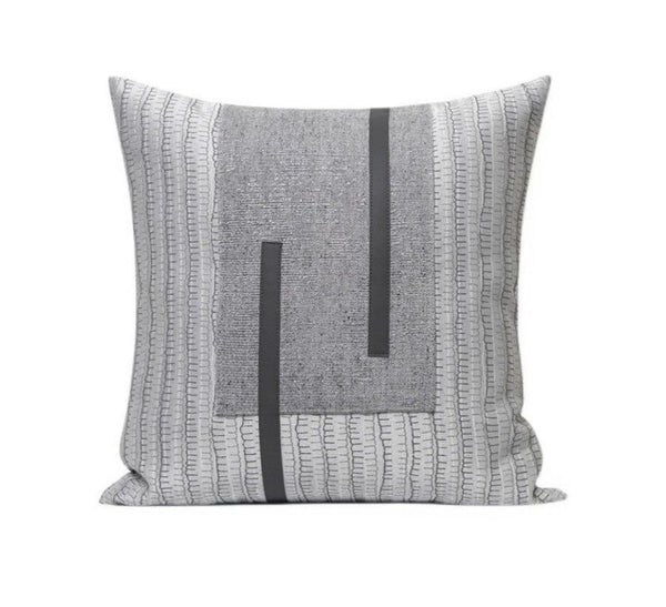 Gray Modern Simple Throw Pillows for Living Room, Decorative Modern Sofa Pillows, Modern Throw Pillows for Couch, Large Simple Modern Pillows-Art Painting Canvas
