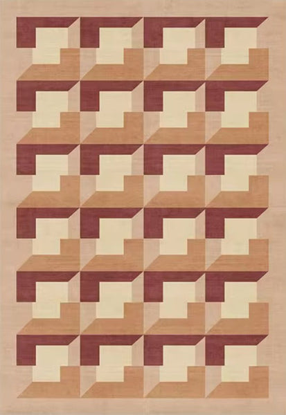 Modern Rugs for Dining Room, Large Modern Rugs for Living Room, Mid Century Modern Rugs for Bedroom, Abstract Geometric Modern Rugs-Art Painting Canvas
