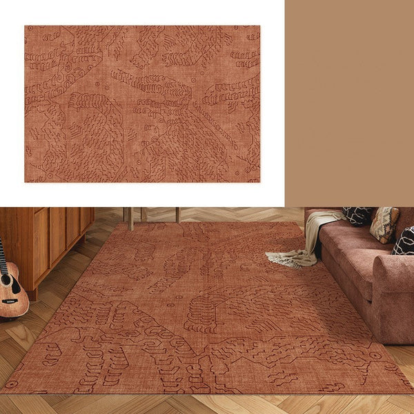 Contemporary Modern Rugs Next to Bed, Modern Rugs for Living Room, Modern Rugs under Dining Room Table, Geometric Modern Carpets for Office-Art Painting Canvas