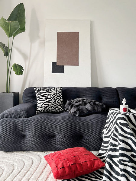 Large Decorative Sofa Pillows, Large Modern Sofa Throw Pillows for Bedroom, Abstract Contemporary Pillow for Couch-Art Painting Canvas