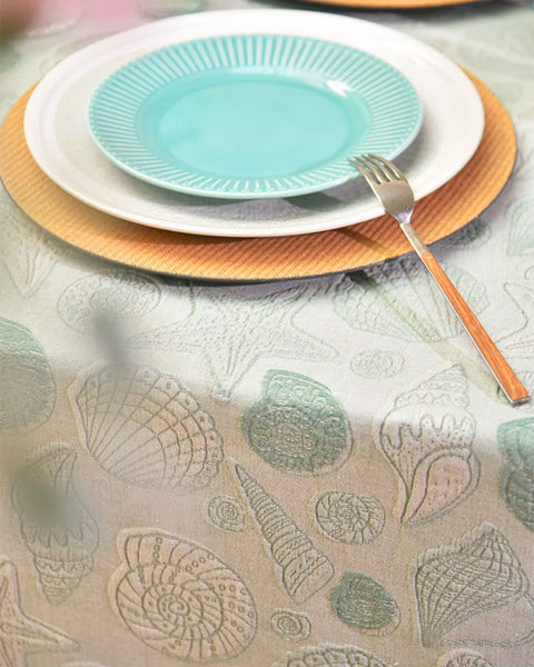Modern Dining Room Table Cloths, Farmhouse Table Cloth, Wedding Tablecloth, Square Tablecloth for Round Table, Cotton Rectangular Table Covers for Kitchen-Art Painting Canvas
