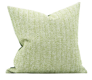 Green White Modern Sofa Pillows, Large Square Modern Throw Pillows for Couch, Simple Throw Pillow for Interior Design, Large Decorative Throw Pillows-Art Painting Canvas