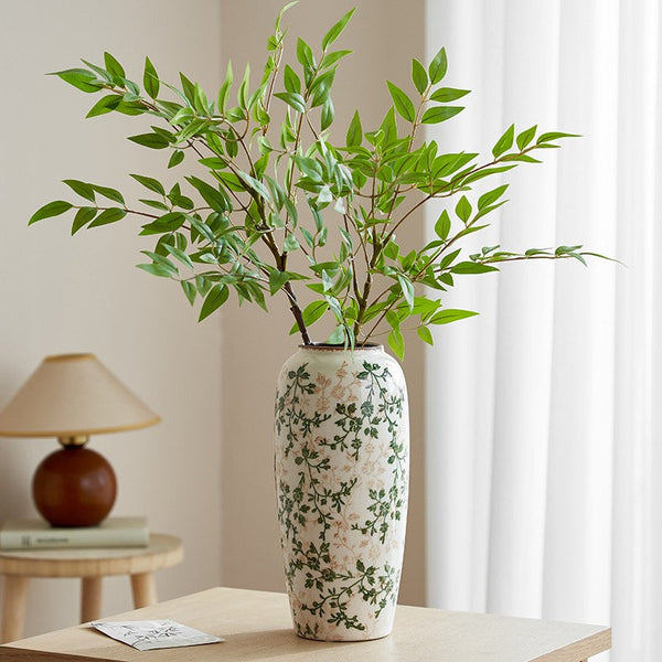 Ceramic Bouquet Vases, Porcelain Flower Vases, Rustic Flower Vases on Table, Dining Table Centerpiece, Handmade Water Holding Flower Vase-Art Painting Canvas