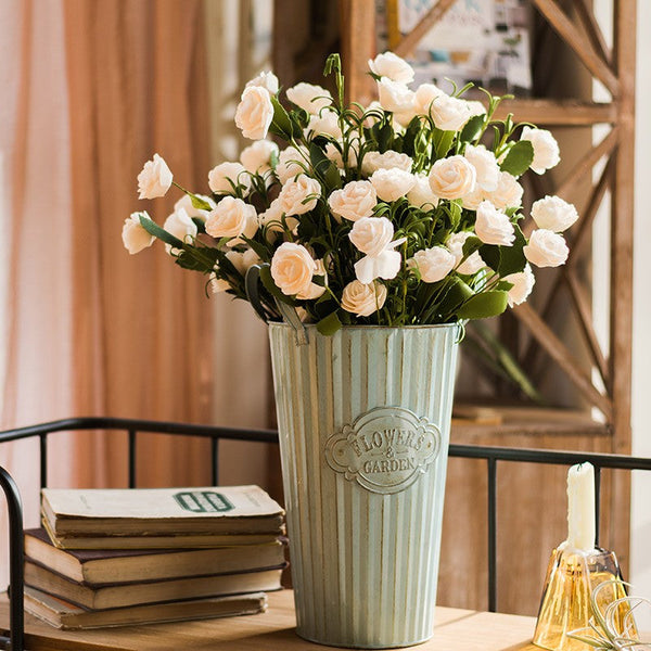 Flower Arrangement Ideas for Living Room, White Camellia Flowers, Modern Artificial Flowers for Home Decoration, Simple Artificial Floral for Bedroom-Art Painting Canvas