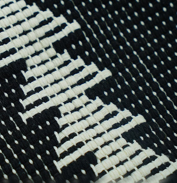 Large Modern Sofa Pillow Covers, Black and White Pattern Contemporary Square Modern Throw Pillows for Couch, Simple Throw Pillow for Interior Design-Art Painting Canvas