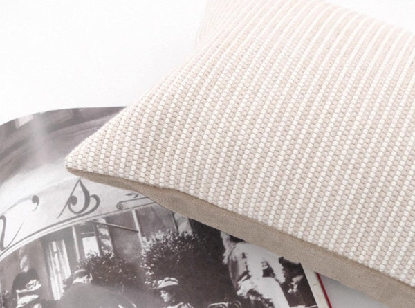 Modern Decorative Pillow Covers, Beige Modern Sofa Cushion, Large Decorative Throw Pillows for Living Room, Contemporary Modern Pillows for Couch-Art Painting Canvas