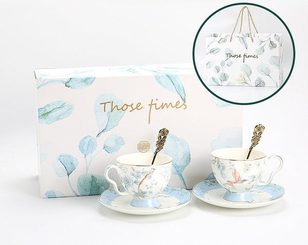 Porcelain Coffee Cup, Ceramic Tea Cup Set, Luxury Tea Cup with Saucer, Elegant Coffee Cup, Porcelain Tea cups, British Tea Cup Set, Afternoon Tea Cup with Saucer Set-Art Painting Canvas