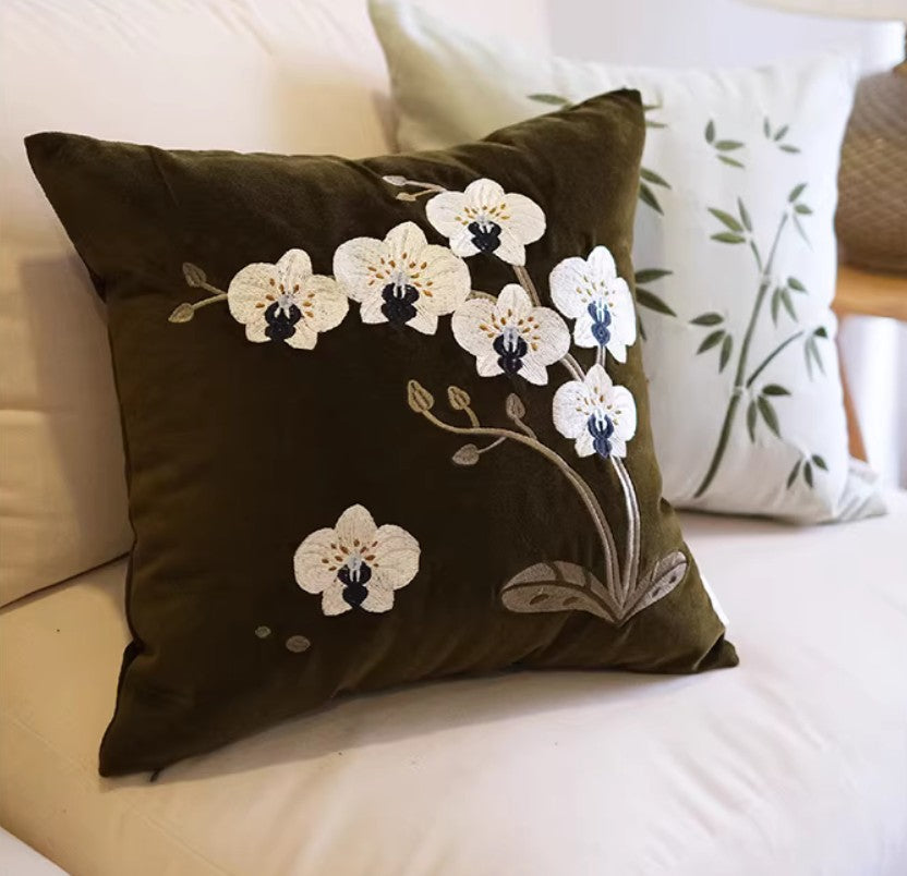 Large Decorative Pillows For Couch Dark Olive Green Pillow