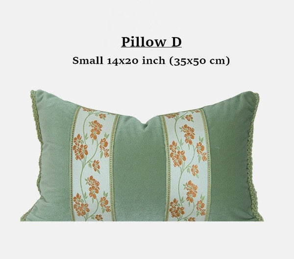 Embroidered Floral Bird Pattern Pillow Covers, Living Room Decorative Pillows, Modern Decorative Cushions, Decorative Pillows for Bed, Decorative Pillow Arrangement Ideas for Interior Design-Art Painting Canvas