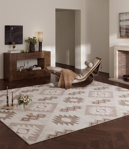 Bedroom Modern Rugs, Large Modern Rugs for Living Room, Dining Room Geometric Modern Rugs, Contemporary Modern Rugs under Coffee Table-Art Painting Canvas