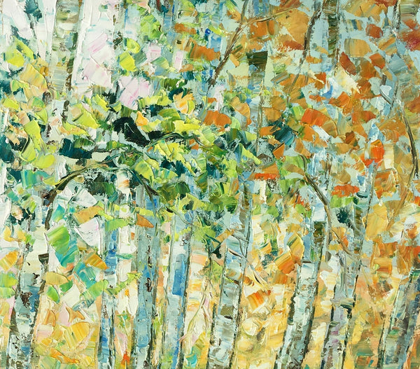 Autumn Tree Painting, Original Wall Art, Landscape Painting, Custom Heavy Texture Wall Art-Art Painting Canvas