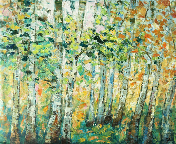 Autumn Tree Painting, Original Wall Art, Landscape Painting, Custom Heavy Texture Wall Art-Art Painting Canvas