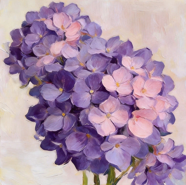 Hand Painted Canvas Art, A Bunch of Blooming Purple forget-me-nots, Still Life Painting, Small Canvas Artwork, Original Flower Paintings, Buy Small Paintings Online-Art Painting Canvas