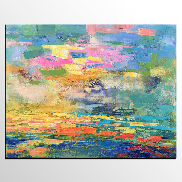 Abstract Acrylic Painting, Contemporary Modern Art, Modern Canvas Painting, Custom Abstract Painting for Living Room-Art Painting Canvas