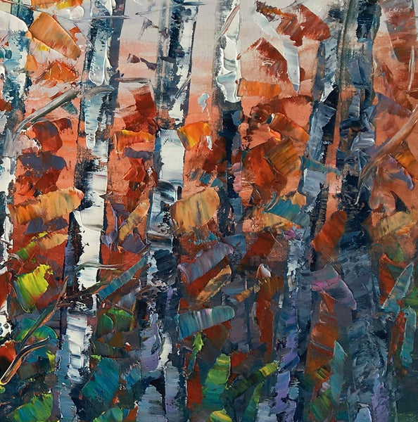 Canvas Art, Tree Landscape Art, Large Wall Art, Birch Tree Artwork, Custom Canvas Painting-Art Painting Canvas