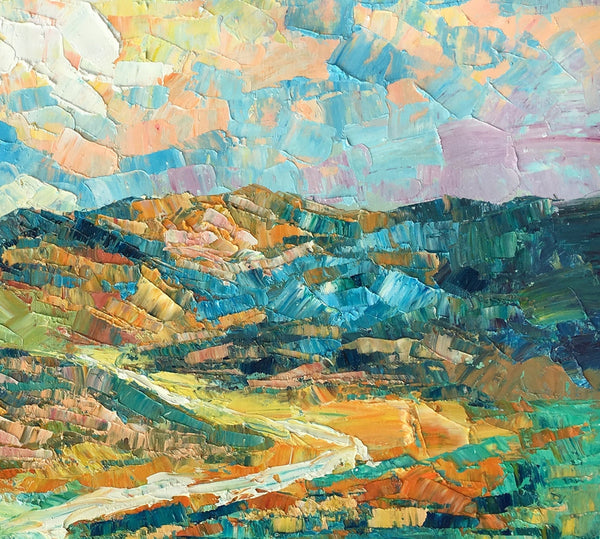 Landscape Painting, Autumn Mountain Painting, Original Wall Art, Custom Canvas Art, Original Artwork, Canvas Painting, Oil Painting