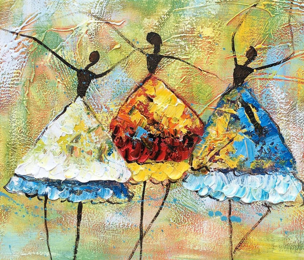 Canvas Painting for Living Room, Abstract Acrylic Painting, Ballet Dancer Painting, Acrylic Painting for Sale, Modern Wall Art Painting, Custom Art-Art Painting Canvas
