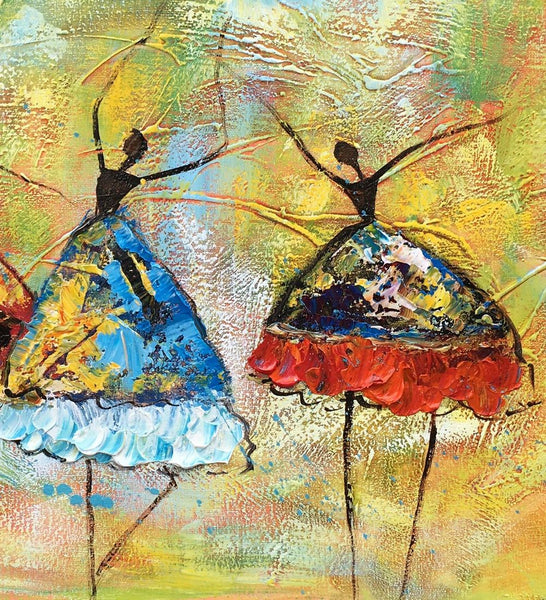 Canvas Painting for Living Room, Abstract Acrylic Painting, Ballet Dancer Painting, Acrylic Painting for Sale, Modern Wall Art Painting, Custom Art-Art Painting Canvas