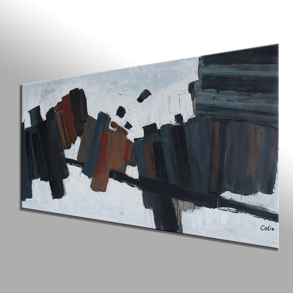 Black and White Art, Contemporary Art, Modern Painting, Original Painting, Custom Extra Large Painting-Art Painting Canvas
