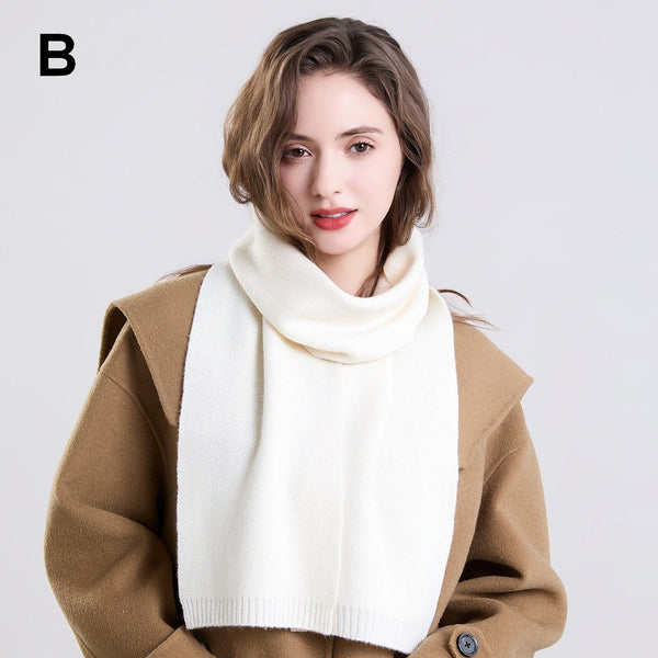 Modern Wool Scarf for Women, Cold Weather Scarves, Small Soft Wool Scarf for Women, Grey Casual Scarf for Women