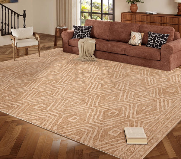 Bedroom Floor Rugs, Geometric Contemporary Rugs for Dining Room, Extra Large Modern Rugs for Living Room, Oversized Modern Rug for Living Room-Art Painting Canvas