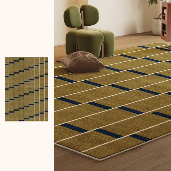 Large Modern Rugs for Living Room, Mid Century Modern Rugs for Bedroom, Abstract Geometric Modern Rugs, Green Modern Rugs for Dining Room-Art Painting Canvas