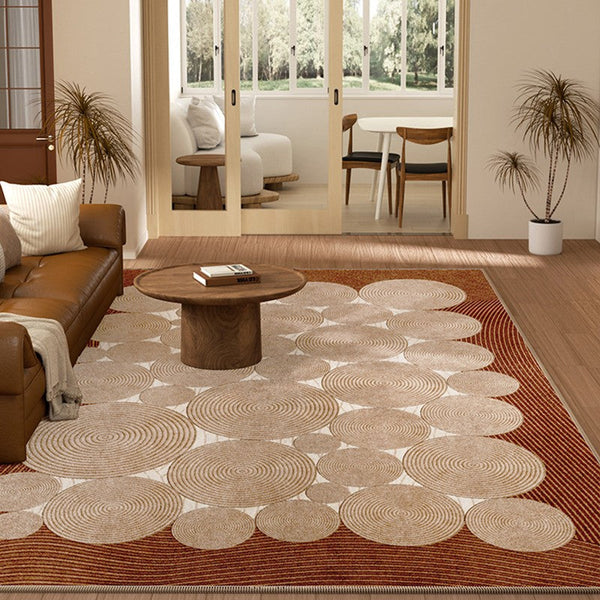 Bedroom Contemporary Soft Rugs, Large Rectangular Modern Rugs under Sofa, Mid Century Modern Rugs in Living Room, Dining Room Floor Carpets-Art Painting Canvas