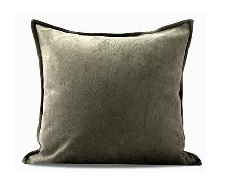 Large Green Square Modern Throw Pillows for Couch, Large Throw Pillow for Interior Design, Contemporary Modern Sofa Pillows, Simple Decorative Throw Pillows-Art Painting Canvas