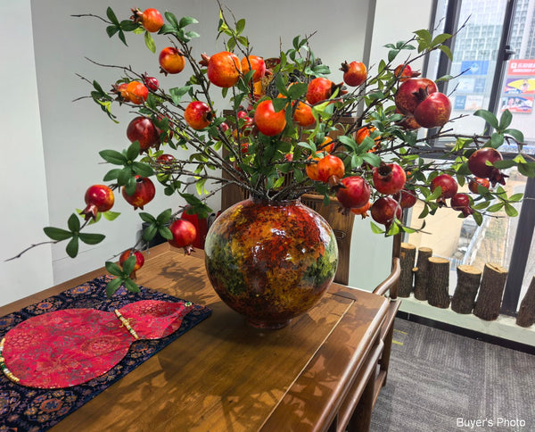 Large Pottery Flower Vases, Handmade Water Holding Flower Vases, Modern Bouquet Flower Vases, Centerpiece on Dining Table, Flower Vase on Table-Art Painting Canvas