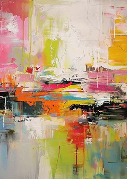 Simple Painting Ideas, Hand Painted Wall Painting, Extra Large Paintings for Living Room, Modern Abstract Art for Bedroom, Abstract Acrylic Wall Painting-Art Painting Canvas