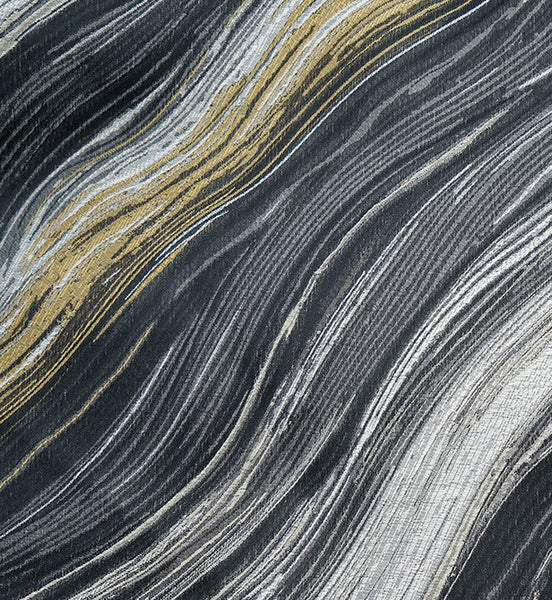 Simple Throw Pillow for Interior Design, Modern Black Gray Golden Lines Decorative Throw Pillows, Modern Sofa Pillows, Contemporary Square Modern Throw Pillows for Couch-Art Painting Canvas