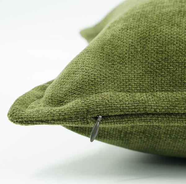 Large Throw Pillow for Interior Design, Simple Decorative Throw Pillows, Large Green Square Modern Throw Pillows for Couch, Contemporary Modern Sofa Pillows-Art Painting Canvas