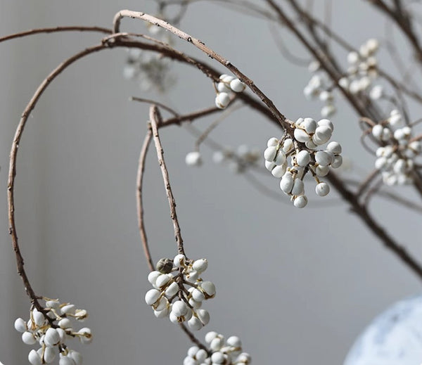Dried Long Twigs, Dried Chinese Tallow Tree Twigs, Natural Decorations, Flower Arrangement, Handmade Artificial Flower, Natural Dried Branches-Art Painting Canvas