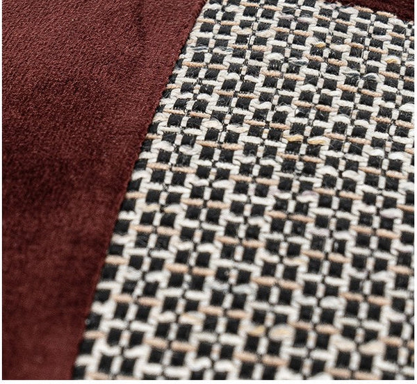 Red Modern Sofa Throw Pillows, Red Decorative Throw Pillows for Couch, Large Abstract Contemporary Throw Pillow for Interior Design-Art Painting Canvas