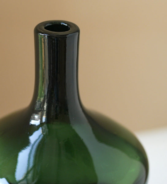 Decorative Glass Vase, Mid Century Glass Vases, Handmade Modern Vases for Bedroom, Centerpiece Contemporary Vases on Table, Modern Glass Vase for Flowers-Art Painting Canvas