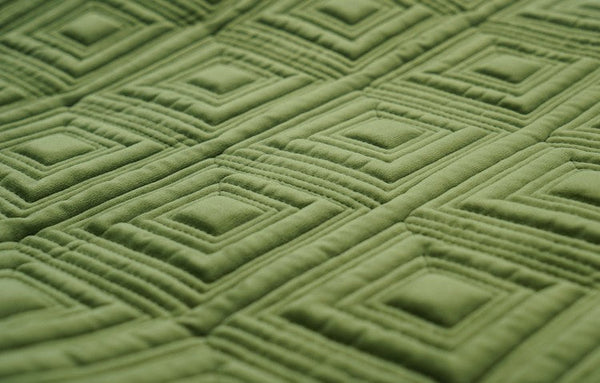 Large Square Modern Throw Pillows for Couch, Green Geometric Modern Sofa Pillows, Large Decorative Throw Pillows, Simple Throw Pillow for Interior Design-Art Painting Canvas